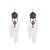 cheap Earrings-Women&#039;s Drop Earrings Dangling Dangle Feather Luxury Rhinestone Feather Imitation Diamond Earrings Jewelry White / Green For Wedding Party Daily Casual Sports