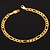 cheap Men&#039;s Bracelets-Women&#039;s Chain Bracelet Bracelet Figaro Fashion Dubai 18K Gold Plated Bracelet Jewelry Golden For Christmas Gifts Wedding Party Special Occasion Birthday Gift / Stainless Steel