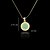 cheap Necklaces-Women&#039;s Pendant Necklace Pearl Resin Gold Plated Circle White Blue Necklace Jewelry For Wedding Party Daily Casual Sports