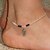 cheap Anklet-Women&#039;s Anklet Vintage Party Work Casual Beaded Anklet Jewelry Black / Blue / Pink For