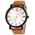 cheap Military Watches-JUBAOLI Men&#039;s Fashion Watch Military Watch Quartz Leather Analog White / Red White / Black Black