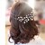 זול רצועות שיער-פנינה ביגוד לראש / פין שיער עם פרחוני 1 pc חתונה / אירוע מיוחד / קזו&#039;אל כיסוי ראש