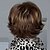 cheap Synthetic Trendy Wigs-Synthetic Wig Straight Natural Wave Natural Wave Straight Asymmetrical Wig Short Dark Brown Synthetic Hair 6 inch Women&#039;s Natural Hairline Brown