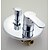 abordables Robinetteries de douche-Robinet de douche Ensemble contemporain Chrome Montage mural Soupape céramique Bath Shower Mixer Taps / Laiton / Mitigeur deux trous