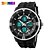 cheap Sport Watches-SKMEI Men&#039;s Sport Watch Alarm / Calendar / date / day / Chronograph Silicone Band Black / LCD / Dual Time Zones / Two Years / Maxell626+2025