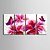 levne Reprodukce maleb-Grafika Květinový / Botanický motiv Klasické Čtyři panely Umělecké tisky