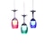 voordelige Eilandlichten-1-Light 7cm (2.8inch) LED hanglamp metaal glas nieuwigheid chroom modern eigentijds 90-240v