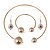 ieftine Seturi de Bijuterii-Pentru femei Perle Seturi de bijuterii Minge femei Elegant Modă de Mireasă Supradimensionat De Fiecare Zi Perle Imitație de Perle cercei Bijuterii Argintiu Pentru Petrecere Nuntă Zi de Naștere Cadou