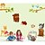 cheap Wall Stickers-Wall Stickers Wall Decals, Children&#039;s Cartoon Animal Paradise PVC Wall Stickers