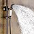 olcso Csaptelepek zuhanyzóhoz-Zuhany csaptelep - Antik Olajjal kezelt bronz Zuhany rendszer Kerámiaszelep Bath Shower Mixer Taps / Bronz / Egy fogantyú három lyuk