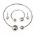 cheap Jewelry Sets-Women&#039;s Pearl Jewelry Set Ball Ladies Elegant Fashion Bridal Oversized everyday Pearl Imitation Pearl Earrings Jewelry Silver For Party Wedding Birthday Gift Casual Daily 1 set / Necklace