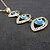 cheap Necklaces-18K Real Gold Plated Evil Eye Pendant Necklace