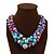 cheap Necklaces-Women&#039;s Beaded / Layered Statement Necklace / Layered Necklace - Pearl, Cubic Zirconia European, Fashion, Cute Green, Blue, Dark Red Necklace For Party, Special Occasion, Birthday / Gemstone