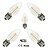 abordables Ampoules électriques-ONDENN 5pcs 2800-3200 lm E26 / E27 Ampoules à Filament LED C35 4 Perles LED COB Intensité Réglable Blanc Chaud 220-240 V / 110-130 V / 5 pièces / RoHs