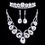 cheap Jewelry Sets-Women&#039;s Silver Jewelry Set Earrings Jewelry For Wedding Party Special Occasion Anniversary Birthday Engagement / Gift
