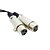 Недорогие Аудио Кабели-3pin XLR Male To Dual XLR Female Audio Splitter Cable for Microphone 50cm