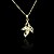 cheap Necklaces-18K Real Gold Plated Zircon Flower Pendant Necklace