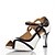 cheap Latin Shoes-Women&#039;s Latin Shoes Satin / Leatherette Sandal Buckle Flared Heel Non Customizable Dance Shoes White / Red