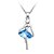 levne Náhrdelníky-Elegantní Popelka Tančící dívky světle modrý náhrdelník s kamínky / krystal pro volný čas / strany / svatební / večer
