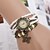 cheap Bracelet Watches-yoonheel Women&#039;s Bracelet Watch Quartz Leather Black / White / Brown Casual Watch Analog Ladies Butterfly Bohemian Fashion - White Black Brown One Year Battery Life / SODA AG4