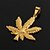 cheap Necklaces-Pendant Necklace Pendant Figaro Maple Leaf Ladies Fashion Gold Plated Yellow Gold Necklace Jewelry For Daily Casual Sports