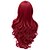 abordables Perruques Synthétiques Sans Bonnet-Perruque Synthétique Ondulation naturelle Style Avec Frange Sans bonnet Perruque Rouge Cheveux Synthétiques Femme Perruque Perruque de Cosplay
