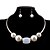 ieftine Seturi de Bijuterii-Set bijuterii Perle Cristal Imitație de Perle imitație de diamant La modă Auriu Colier / cercei Nuntă Petrecere Zilnic Casual 1setColiere