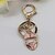 cheap Keychains-Men&#039;s Women&#039;s Rhinestone Ring Jewelry White / Pink For Daily Casual