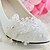 abordables Chaussures de mariée-Femme Chaussures Cuir Printemps / Eté / Automne Talon Bottier Noeud Blanc / Mariage