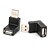 billige USB-kabler-minismile ™ oppover + nedover 90 graders usb hann til kvinnelige adaptere (2 stk)