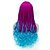 abordables Perruques Synthétiques Sans Bonnet-Perruque Synthétique Ondulé Style Coupe Asymétrique Sans bonnet Perruque Arc-en-ciel Cheveux Synthétiques Femme Ligne de Cheveux Naturelle Violet Perruque Long Perruque de Cosplay