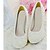 cheap Women&#039;s Heels-Women&#039;s Shoes Leather Spring / Summer / Fall Stiletto Heel Pearl White / Wedding / Party &amp; Evening / Party &amp; Evening