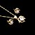 cheap Jewelry Sets-Women&#039;s Jewelry Set Wedding Party Daily Casual Sports Zircon Gold Plated Earrings Necklaces