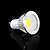 olcso Izzók-5pcs LED szpotlámpák 400 lm GU10 MR16 1 LED gyöngyök COB Meleg fehér Hideg fehér Természetes fehér 85-265 V / 5 db. / RoHs