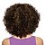 cheap Synthetic Trendy Wigs-Synthetic Wig Kinky Curly Loose Wave Wig Medium Length Dark Brown Women&#039;s Black