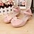 cheap Girls&#039; Shoes-Girls&#039; Shoes Leather Spring / Fall Comfort Sandals Low Heel Bowknot Pink / Beige / Wedding / Party &amp; Evening
