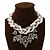 cheap Pearl Necklaces-Women&#039;s Crystal Statement Necklace Layered Necklace Layered Chinese Knot Ladies Luxury European Fashion Synthetic Gemstones Pearl Alloy Screen Color Necklace Jewelry For Party Special Occasion