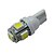 billiga Glödlampor-5pcs 1 W Inredningsglödlampa 70-90 lm T10 5 LED-pärlor SMD 5050 Kallvit 12 V / 5 st