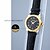 cheap Women&#039;s Watches-EASMAN Women’s Sapphire Dial Shape Vintage Black Genuine Leather Japan Movement Quartz Watch Wristwatch