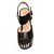 זול סנדלי נשים-נשים נעליים דמוי עור פלטפורמה עקב טריז מפרק מפוצל ל קזו&#039;אל שמלה שחור בז&#039; כחול ורוד