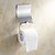 abordables Porte-brosse WC-Porte-rouleau WC - Contemporain - Chromé - Fixation au Mur