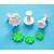 cheap Bakeware-FOUR-C Heart By Heart Shape Plastic Sugarcraft Plunger Cutter Set 3,Classic Cake Decoration Tools