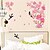 voordelige Muurstickers-muurstickers muur stickers, bloemen en vogels pvc muurstickers