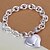 cheap Bracelets-Women&#039;s Charm Bracelet - Silver Plated Heart, Love Inspirational Bracelet Silver For Christmas Gifts / Wedding / Party