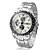 abordables Montres-Hommes Montre Bracelet Quartz Quartz Japonais Calendrier Acier Inoxydable Bande Noir Argent Marque CURREN