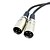cheap Cable Organizers-3pin XLR Female To Dual XLR Male Audio Splitter Microphone Cable 50cm