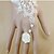 cheap Bracelets-White Chain Alloy Bracelet Jewelry White For Wedding