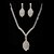 cheap Jewelry Sets-Women&#039;s Jewelry Set Earrings Jewelry Silver For Wedding Party Special Occasion Anniversary Gift Engagement