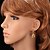 economico Vip Deal-oro 18k topgold nuove carino orecchini pendenti 3 di tono multi colore placcato regalo collana per le donne di alta qualità
