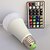 olcso Izzók-E26/E27 LED gömbbúrás izzók A80 3PCS led Nagyteljesítményű LED Tompítható Távvezérlésű Dekoratív RGB RGB AC 85-265V